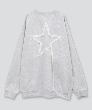 【KYOTO LIMITED】SPINDLE STAR★ DESIGN LONG SLEEVE SWEAT