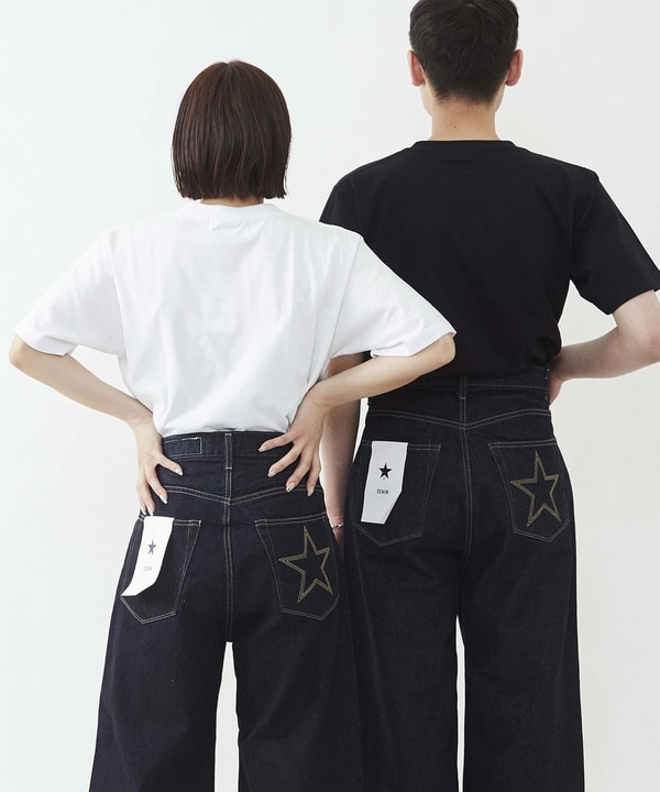 【CONVERSE TOKYO×KURO】WIDE DENIM PANTS/ONEWASH (UNISEX) 詳細画像 8
