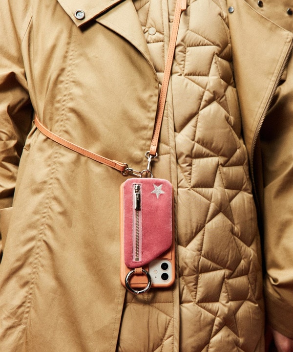 【CONVERSE TOKYO×ajew】ヌメ革iPhoneケース 詳細画像 タン 1