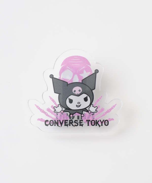 【CONVERSE TOKYO×クロミ】コラボクリップ（ドクロ） 詳細画像 クリア 1