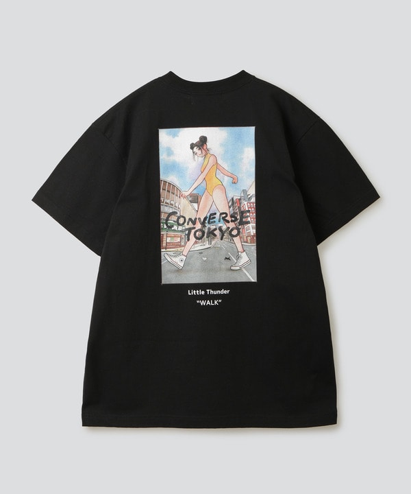 【CONVERSE TOKYO×リトルサンダー】コラボTシャツ 詳細画像 ブラック 1