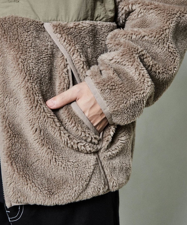 【WILD THINGS】別注 フラッフィー ボア フーディ フリース ブルゾン 詳細画像 25
