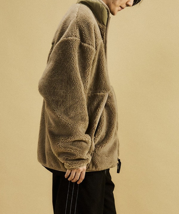 【WILD THINGS】別注 フラッフィー ボア フーディ フリース ブルゾン 詳細画像 5