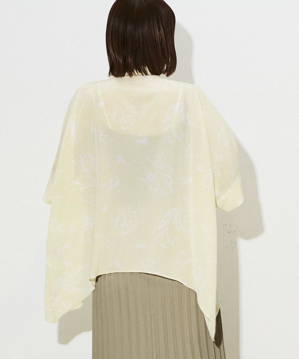 STAR  ASYMMETRY SHEER BLOUSE 詳細画像 3