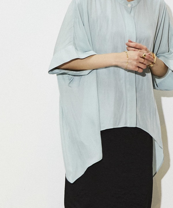 STAR  ASYMMETRY SHEER BLOUSE 詳細画像 6