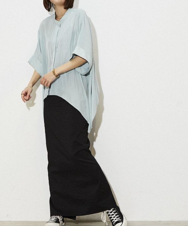 STAR  ASYMMETRY SHEER BLOUSE 詳細画像 7