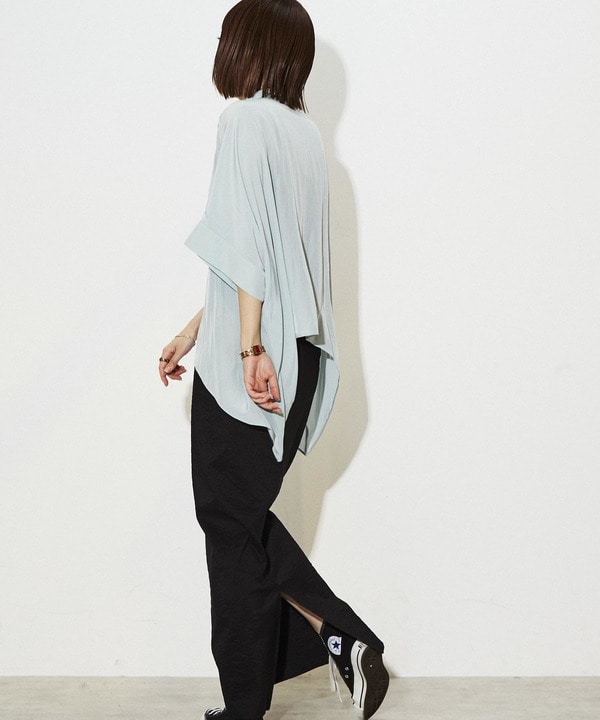 STAR  ASYMMETRY SHEER BLOUSE 詳細画像 8