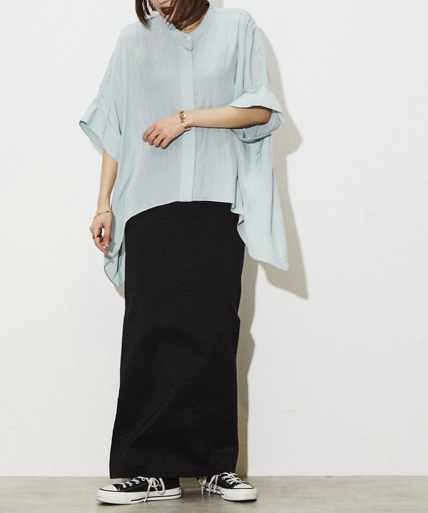 STAR  ASYMMETRY SHEER BLOUSE 詳細画像 9