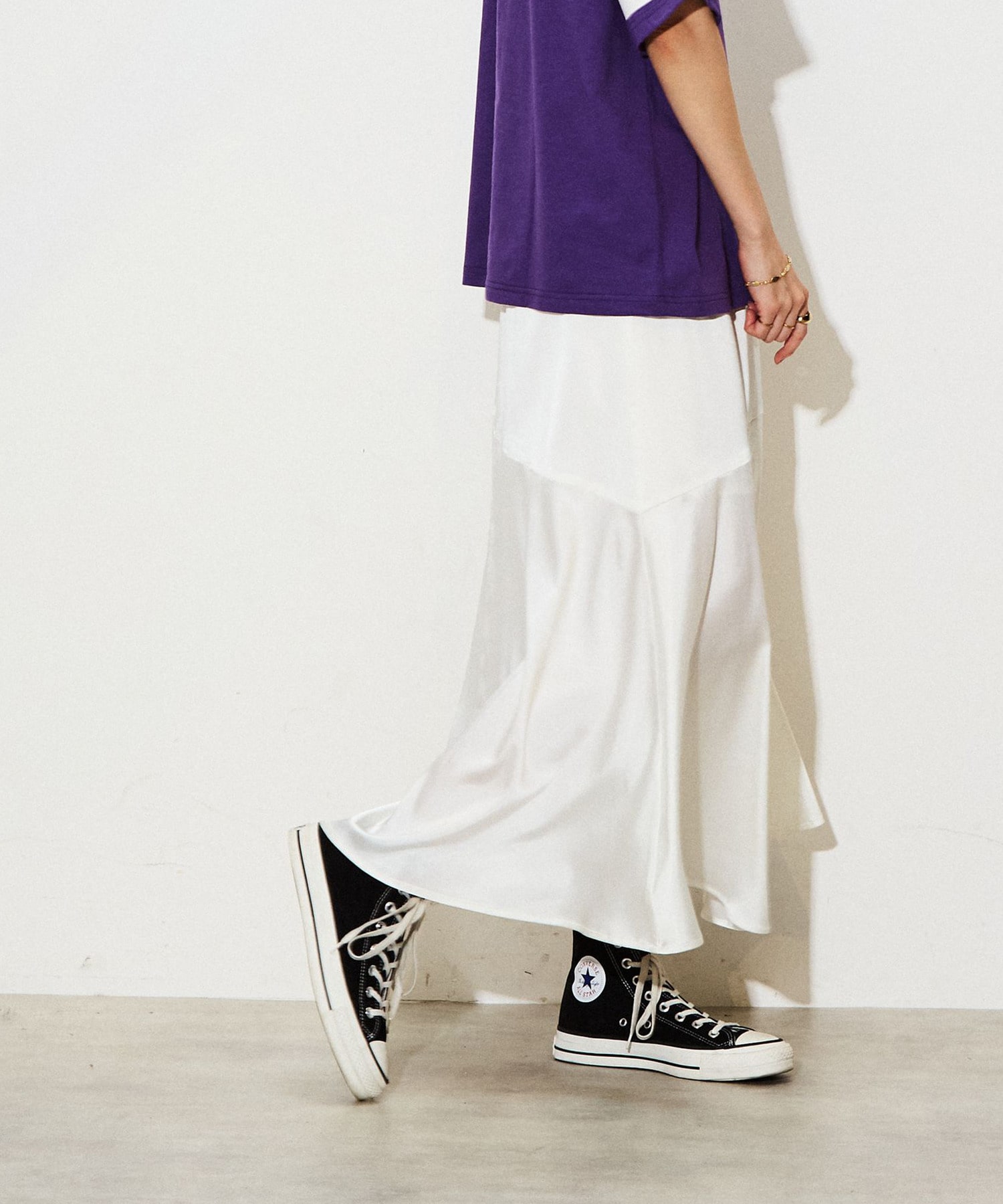 MERMAID LINE SATIN SKIRT｜CONVERSE TOKYO (コンバーストウキョウ