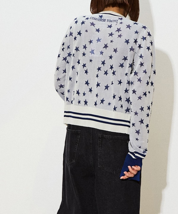 星★総柄シアーカーディガン 詳細画像 5