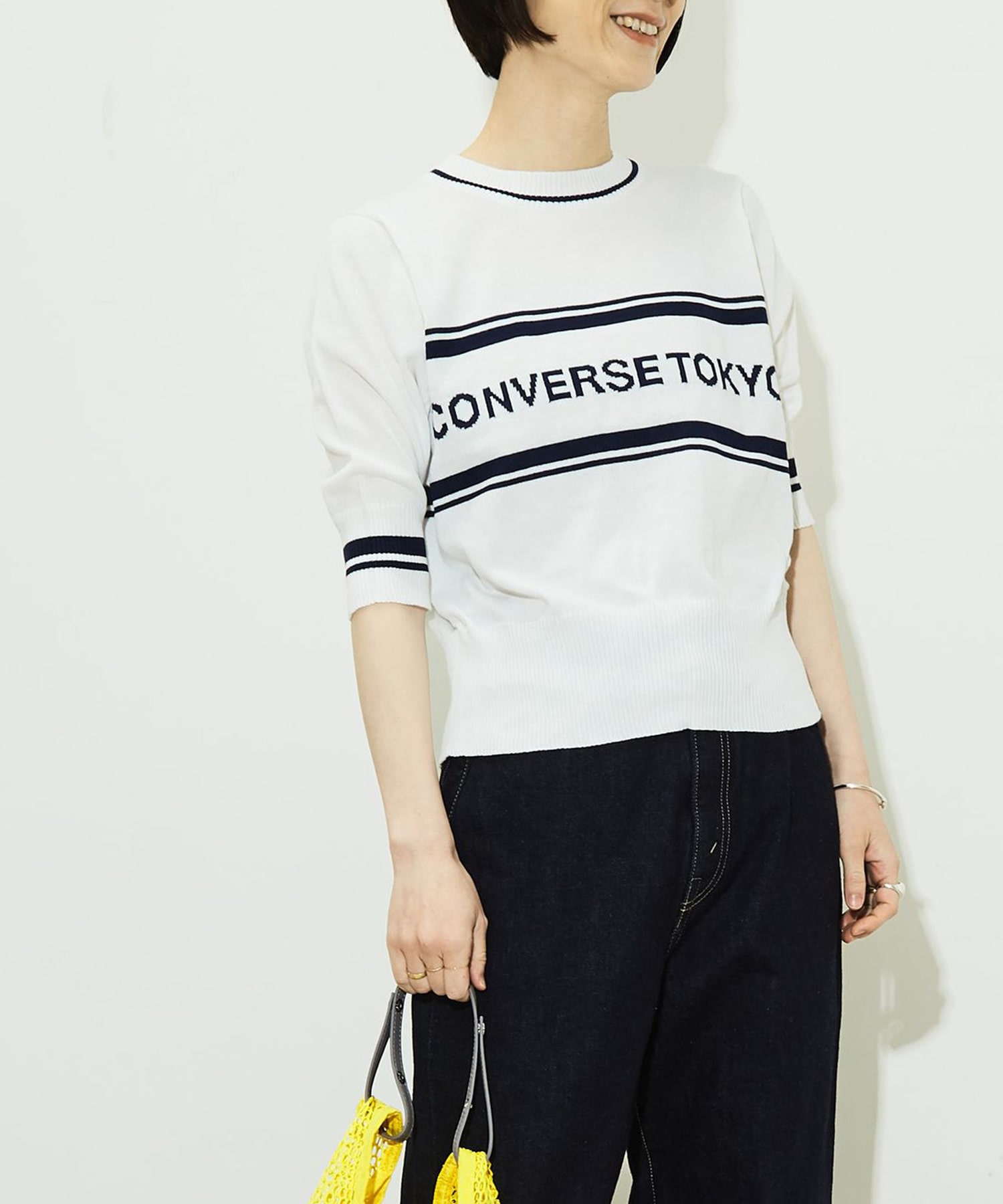 HALFSLEEVE LOGO KNIT｜CONVERSE TOKYO (コンバーストウキョウ) 公式 