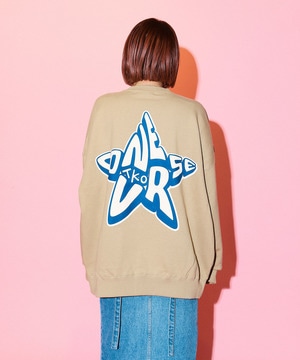 スターコミカルロゴ バックプリント スウェット