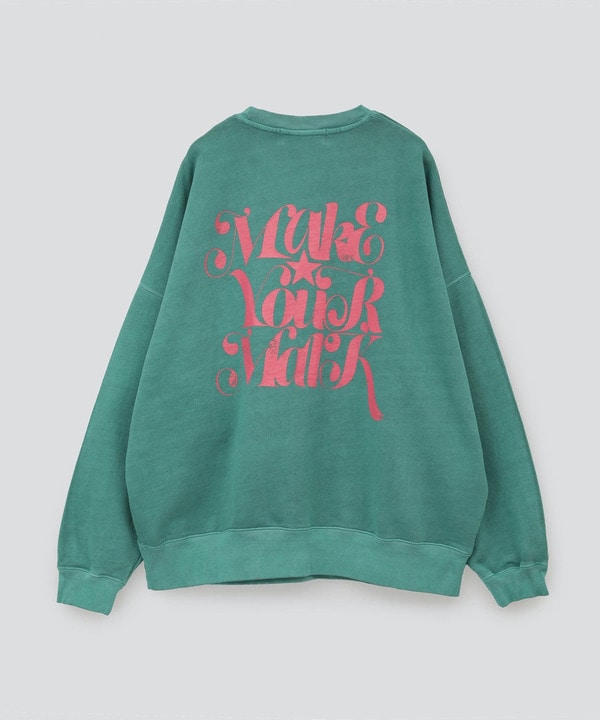 【MAKE YOUR MARK】PIGMENT DYE BACK PRINT SWEAT 詳細画像 21