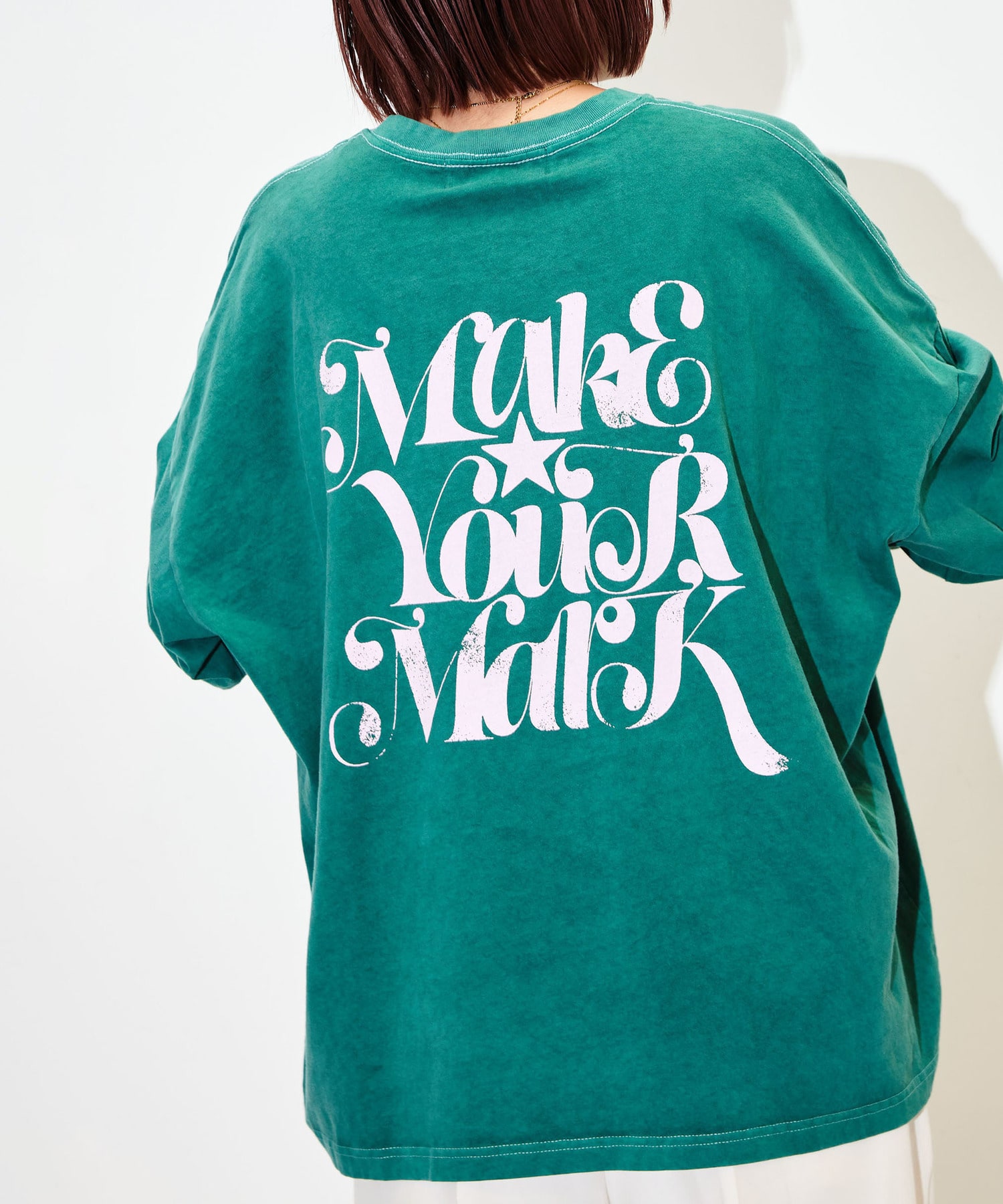 現品販売 【MAKE YOUR MARK】ピグメント加工 ロンTEE カットソー・T