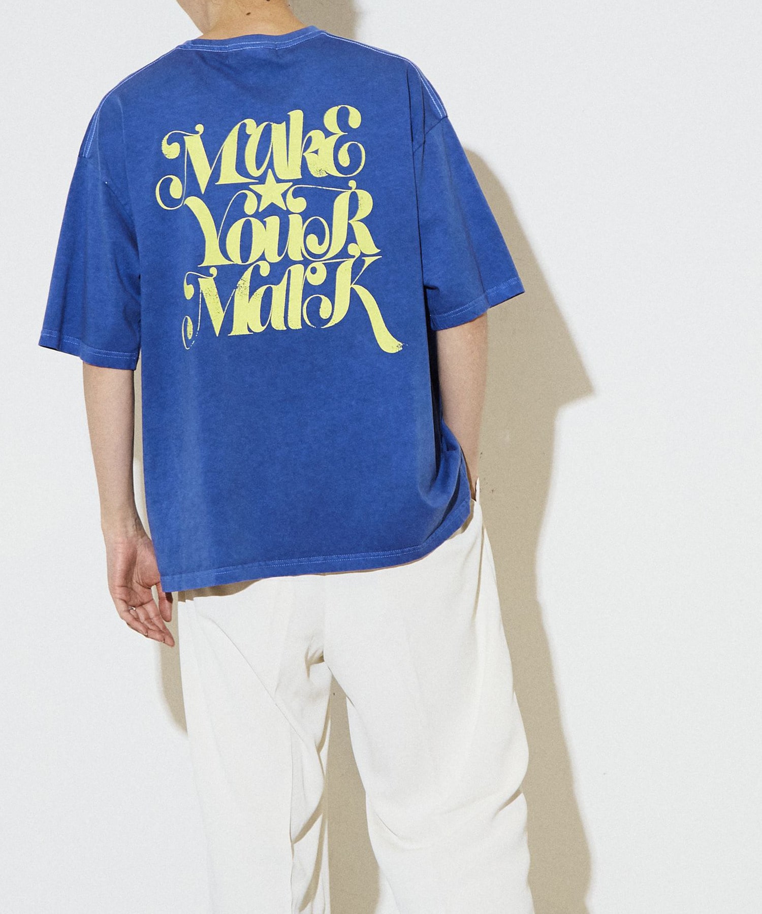 MAKE YOUR MARK】PIGMENT DYE BACK PRINT TEE｜CONVERSE TOKYO