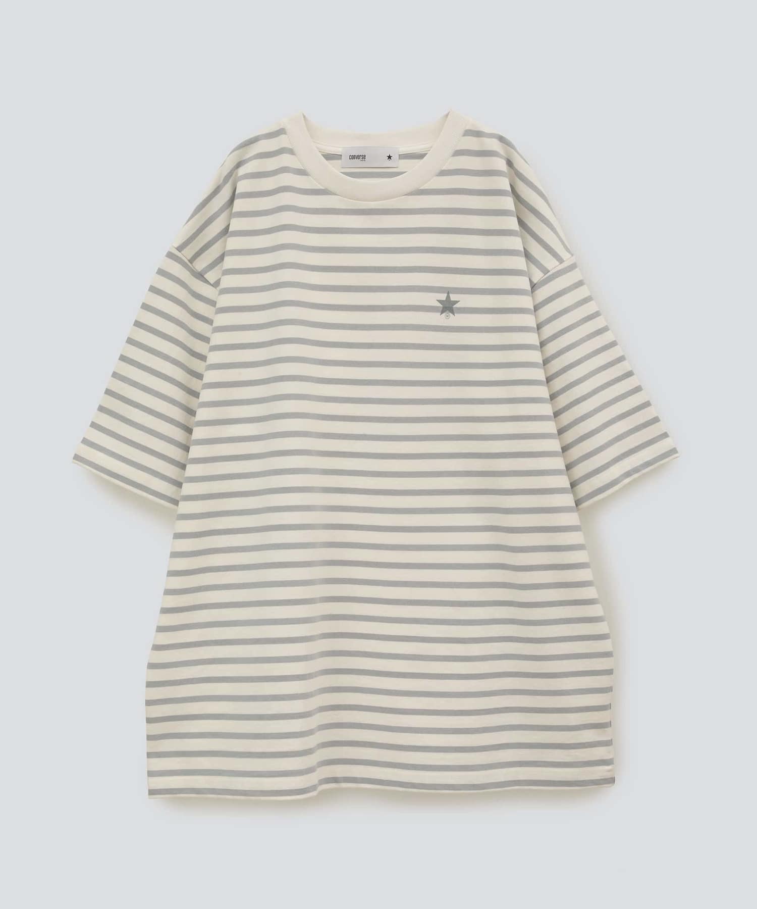 フェイスロゴ ボーダーオーバーサイズ Tシャツ｜CONVERSE TOKYO