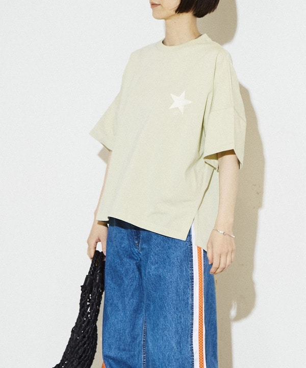 STAR★ EMBROIDERY WIDE TEE 詳細画像 1