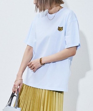 CAT EMBROIDERY ONE POINT TEE