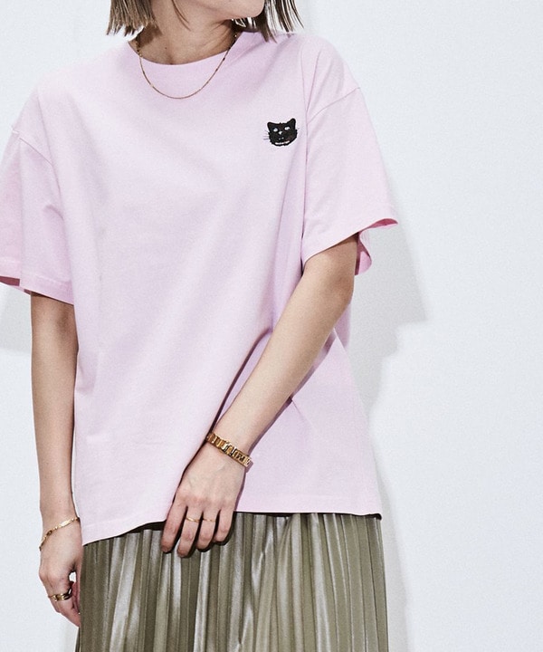 CAT EMBROIDERY ONE POINT TEE 詳細画像 6