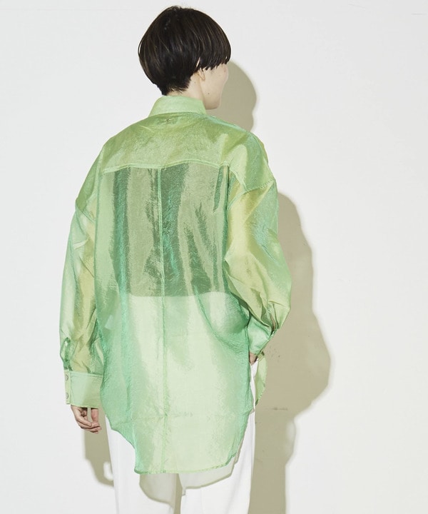 【ONLINE STORE LIMITED】ORGANDY SHEER SHIRT 詳細画像 13