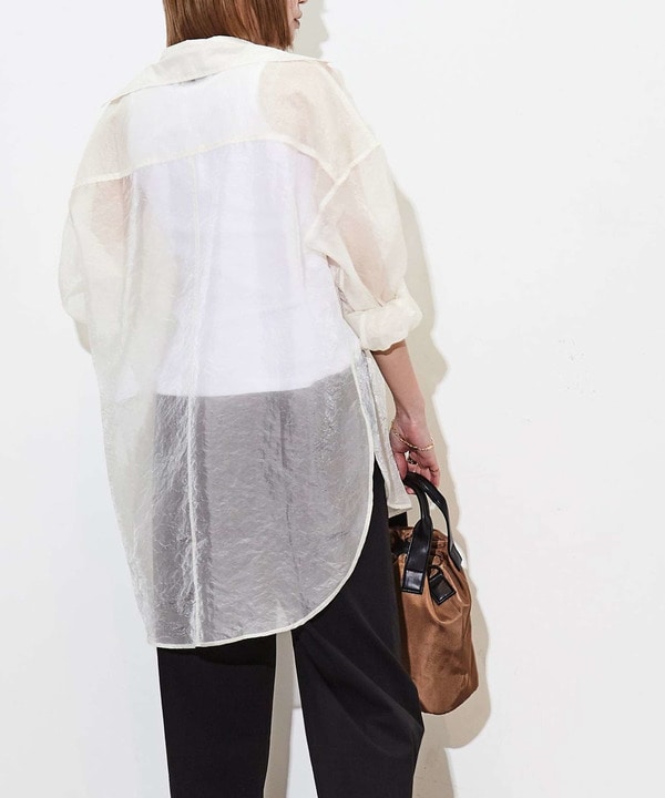 【ONLINE STORE LIMITED】ORGANDY SHEER SHIRT 詳細画像 3