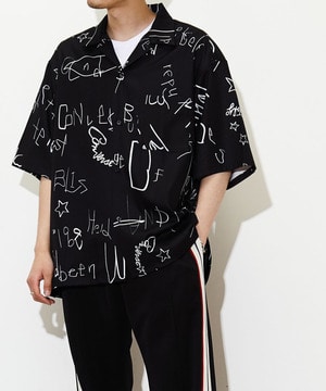 【NEW COLOR】ABSTRACT OPEN COLLAR SHIRT