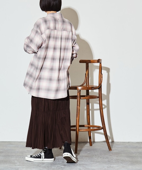 OVERSIZE OMBRE CHECKED SHIRT 詳細画像 10