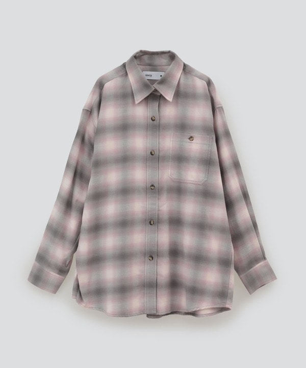 OVERSIZE OMBRE CHECKED SHIRT 詳細画像 11