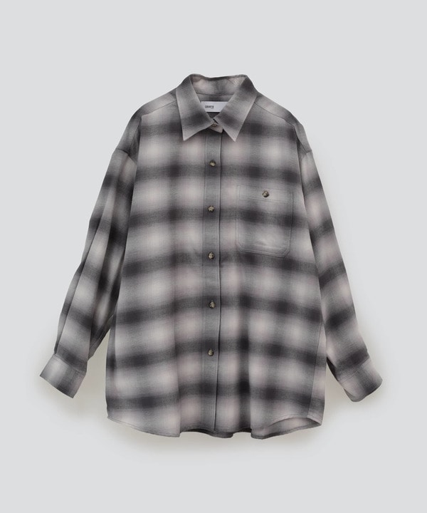 OVERSIZE OMBRE CHECKED SHIRT 詳細画像 12