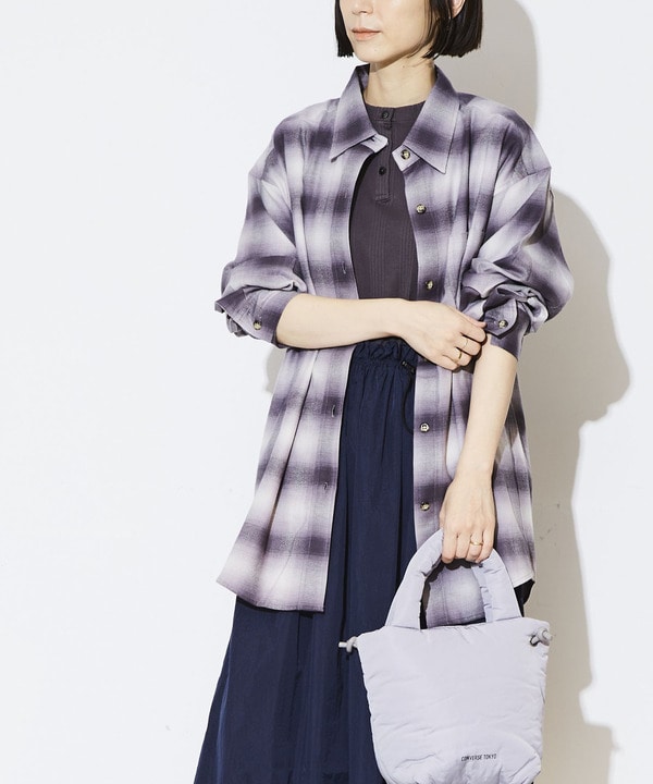 OVERSIZE OMBRE CHECKED SHIRT 詳細画像 4
