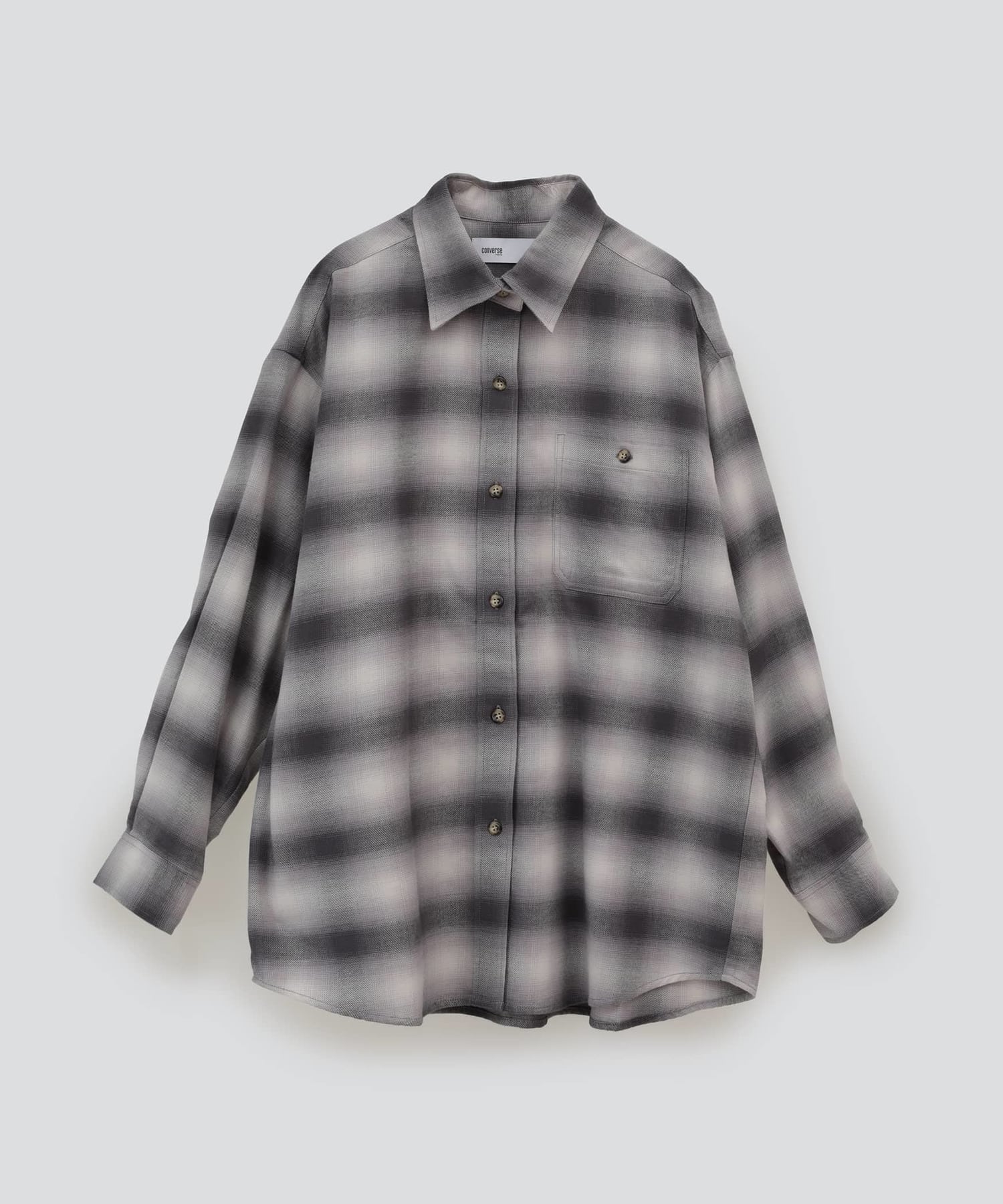 OVERSIZE OMBRE CHECKED SHIRT｜CONVERSE TOKYO (コンバーストウキョウ 