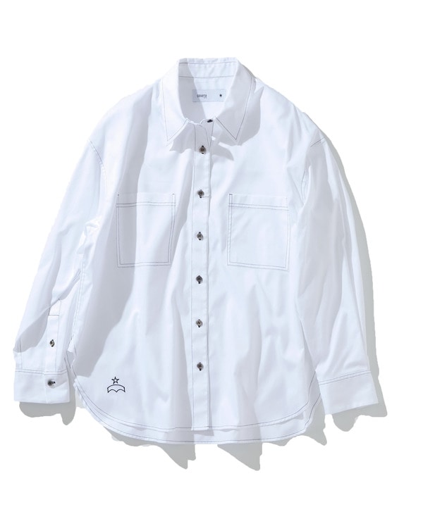 OXFORD COLORED STITCHING SHIRT 詳細画像 ホワイト 1