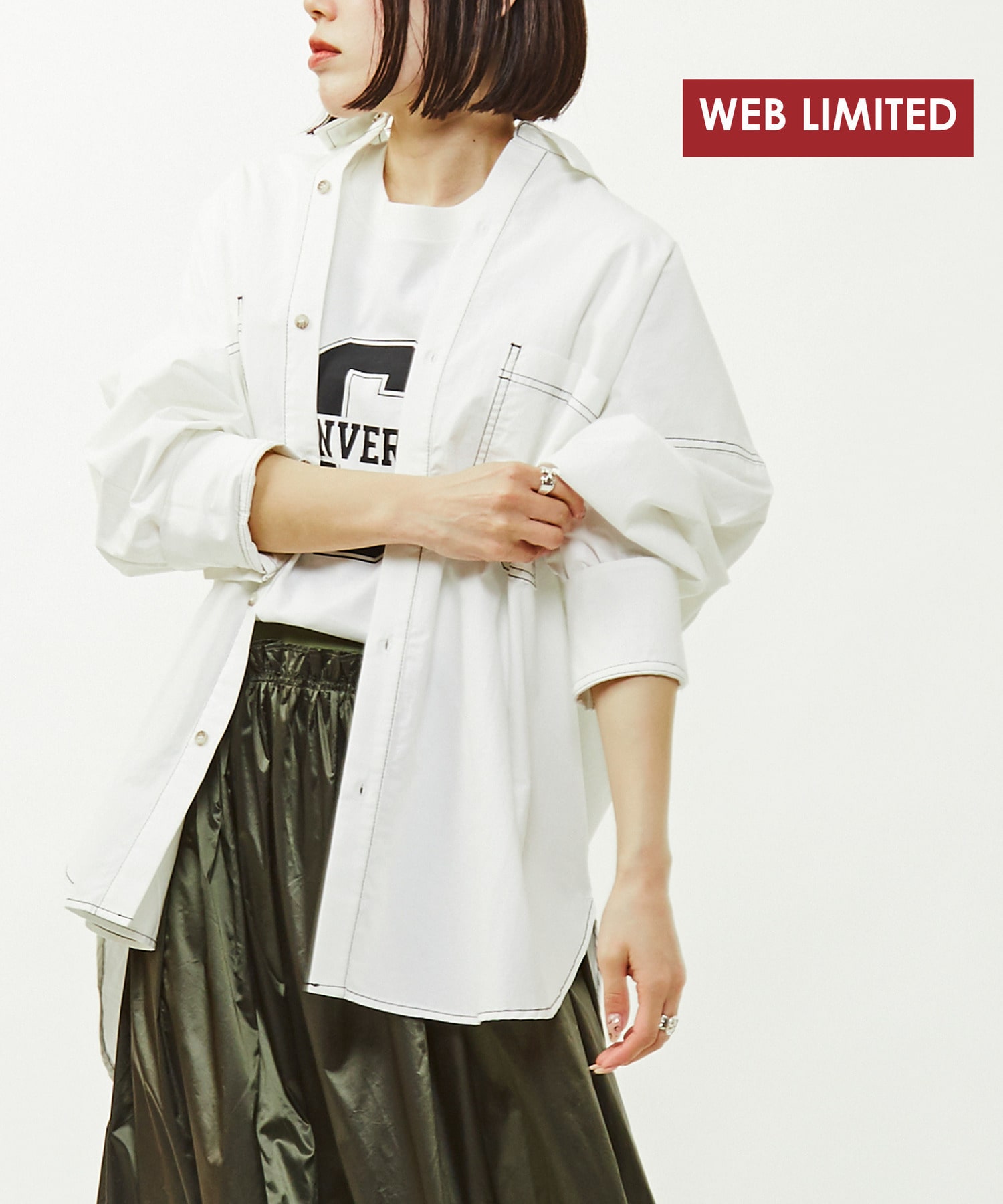 【WEB LIMITED】STITCH OXFORD SHIRT