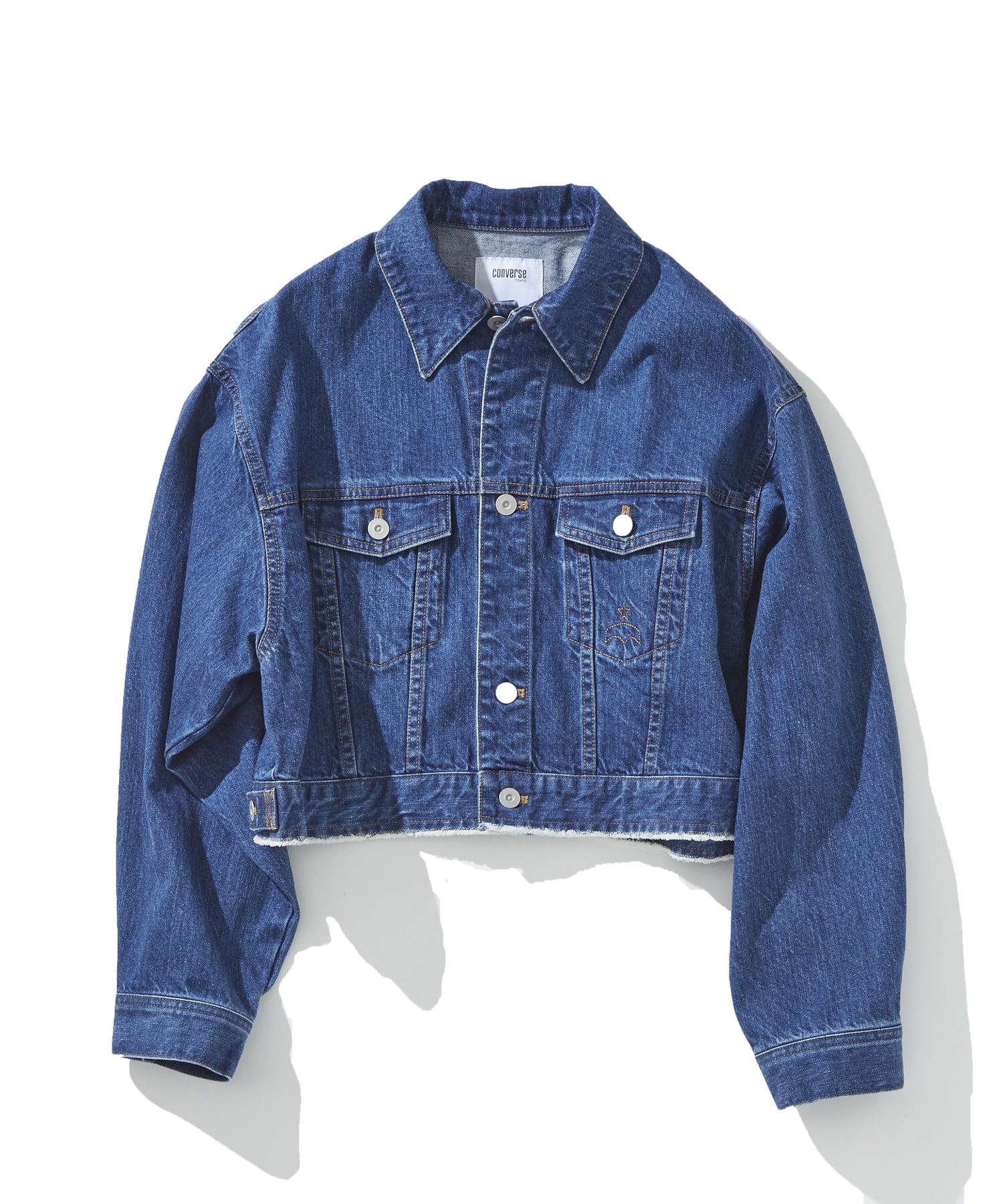 CRASH DENIM SHORT JACKET