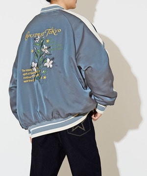 REBRSIBLE LILY FLOWER SOUVENIR JACKET