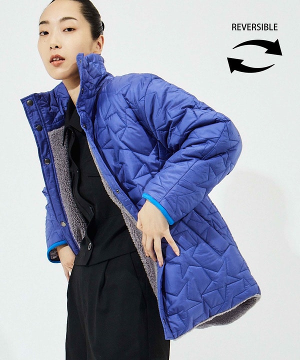 STAR★ QUILTING＆BOA REVERSIBLE JACKET 詳細画像 ブルー 1