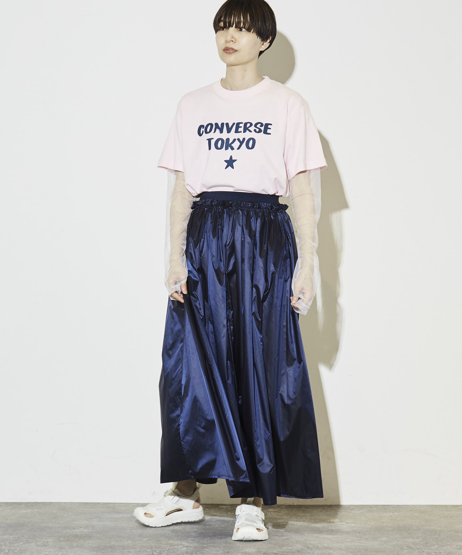 GATHER TAFFETA FLARE SKIRT｜CONVERSE TOKYO (コンバーストウキョウ