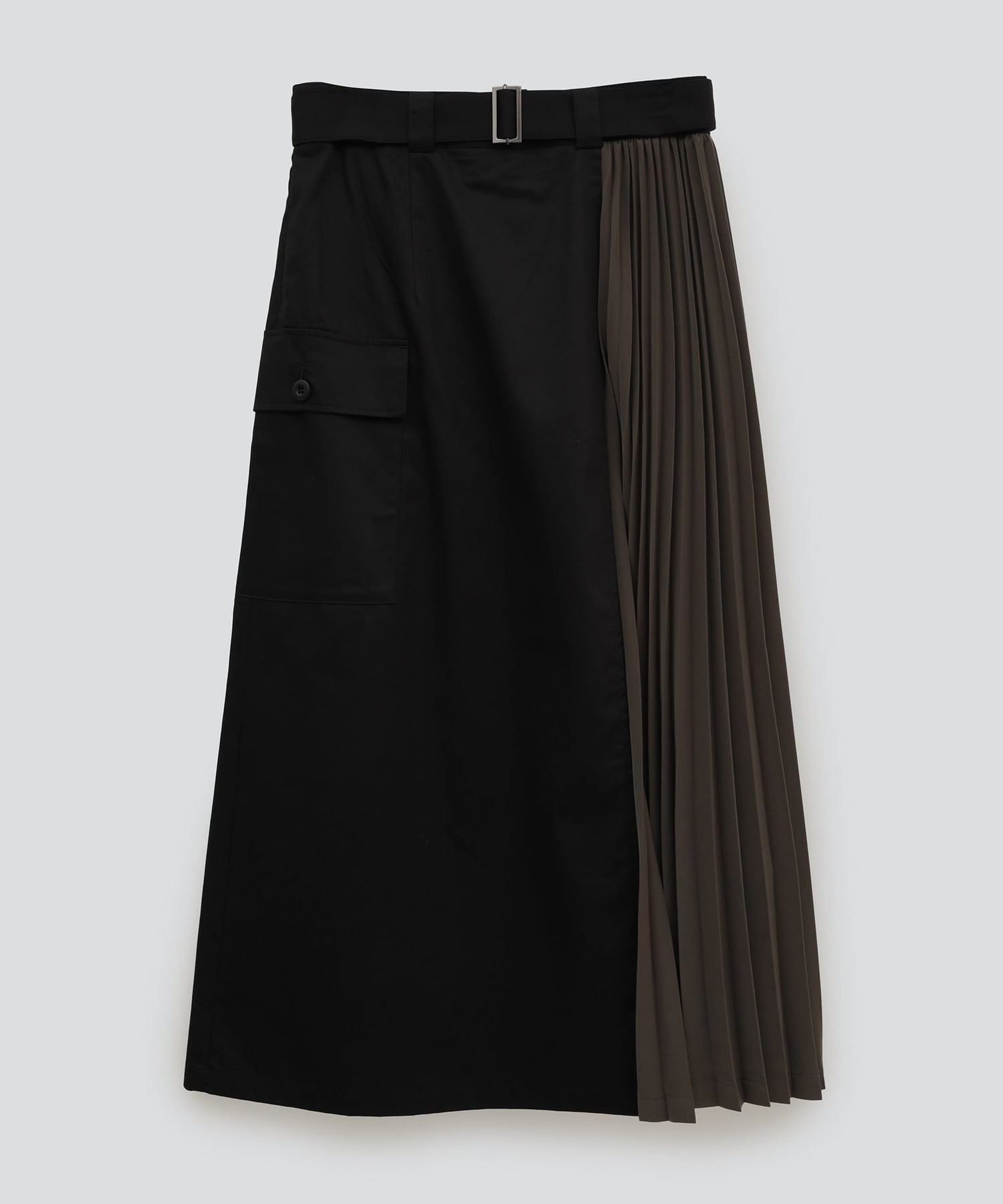 PLEATS MILITARY CARGO SKIRT