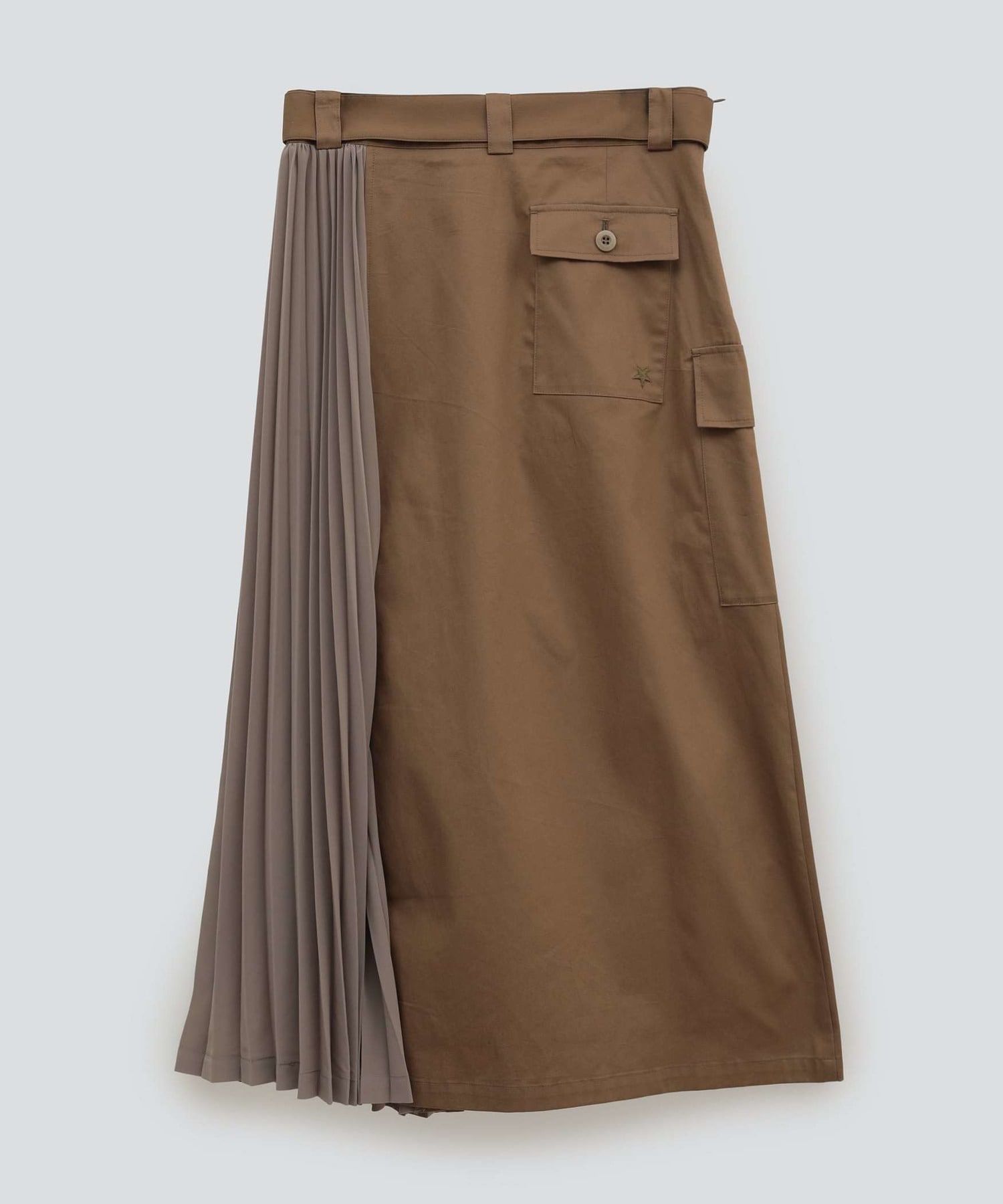 PLEATS MILITARY CARGO SKIRT