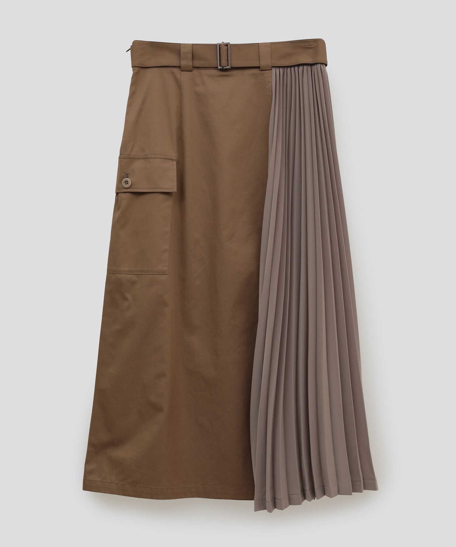 PLEATS MILITARY CARGO SKIRT