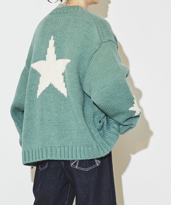 STAR★ LOWGAGE PULLOVER KNIT CARDIGAN 詳細画像 1