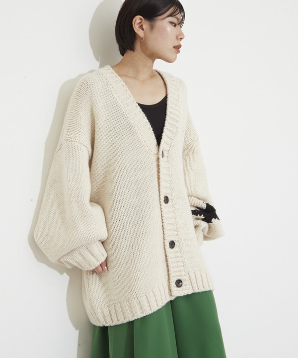 STAR☆ LOWGAGE KNIT CARDIGAN-