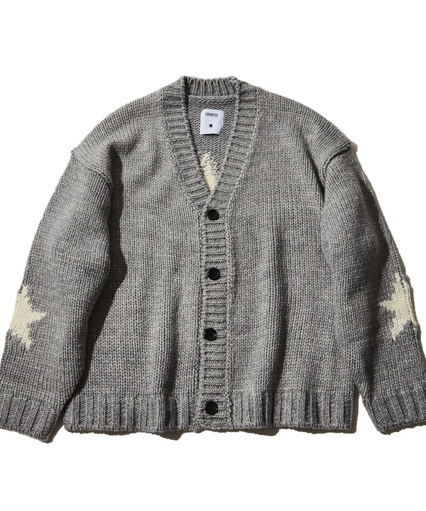 STAR★ LOWGAGE PULLOVER KNIT CARDIGAN 詳細画像 杢グレー 1