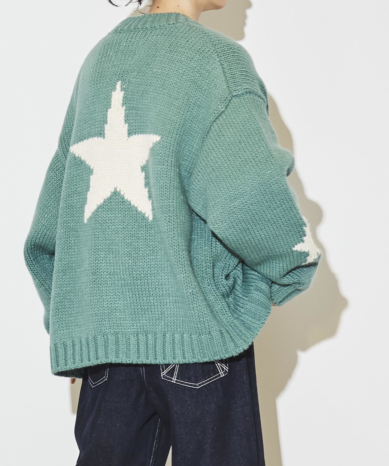 STAR☆ LOWGAGE KNIT CARDIGAN｜CONVERSE TOKYO (コンバーストウキョウ 