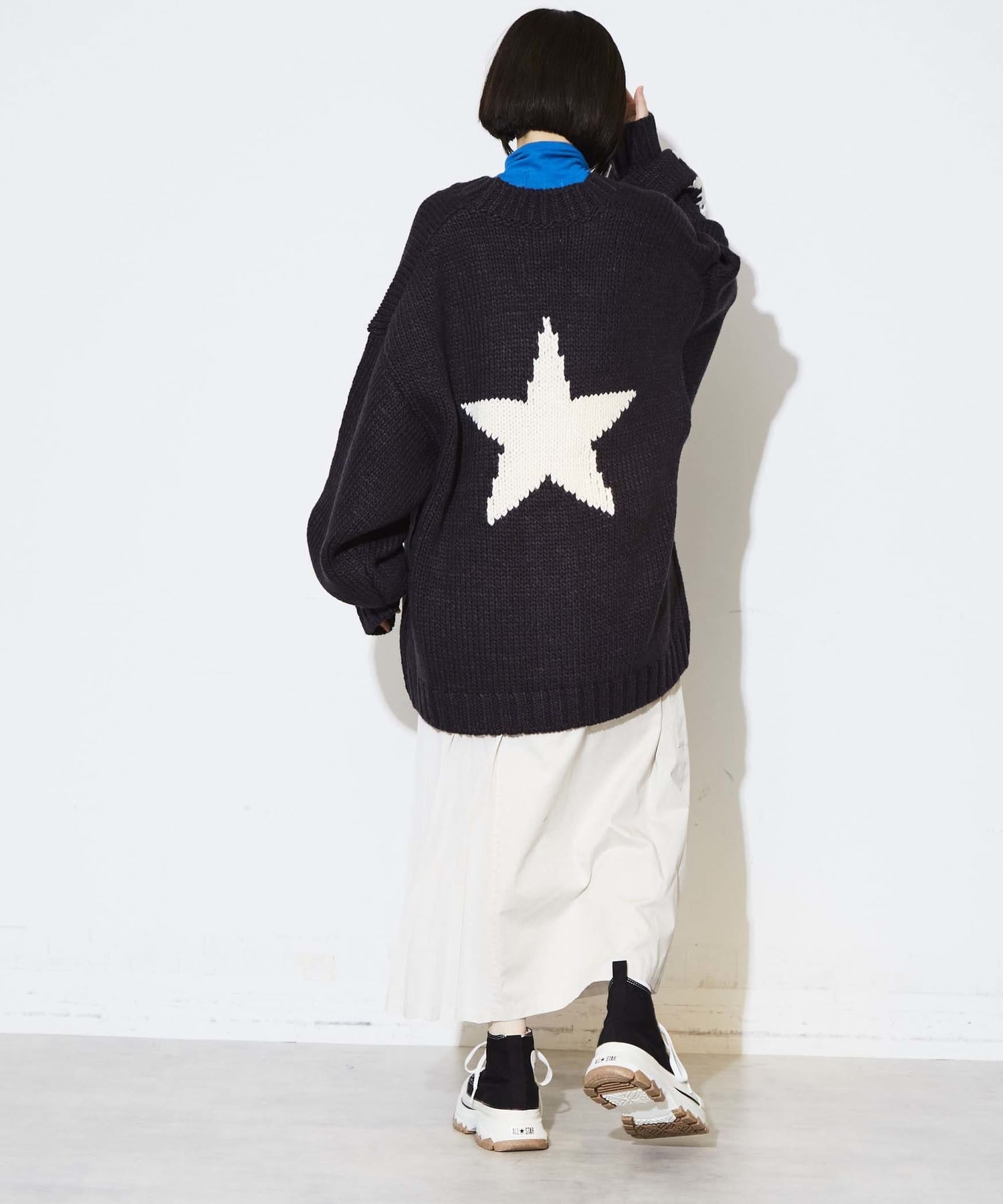 STAR☆ LOWGAGE KNIT CARDIGAN｜CONVERSE TOKYO (コンバーストウキョウ 