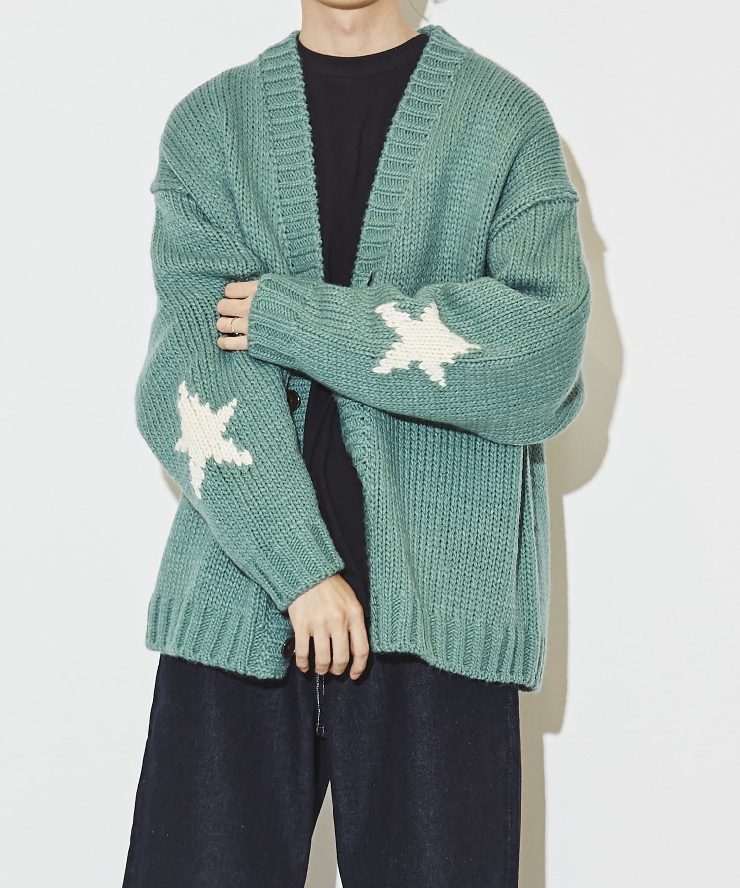 STAR☆ LOWGAGE KNIT CARDIGAN｜CONVERSE TOKYO (コンバーストウキョウ