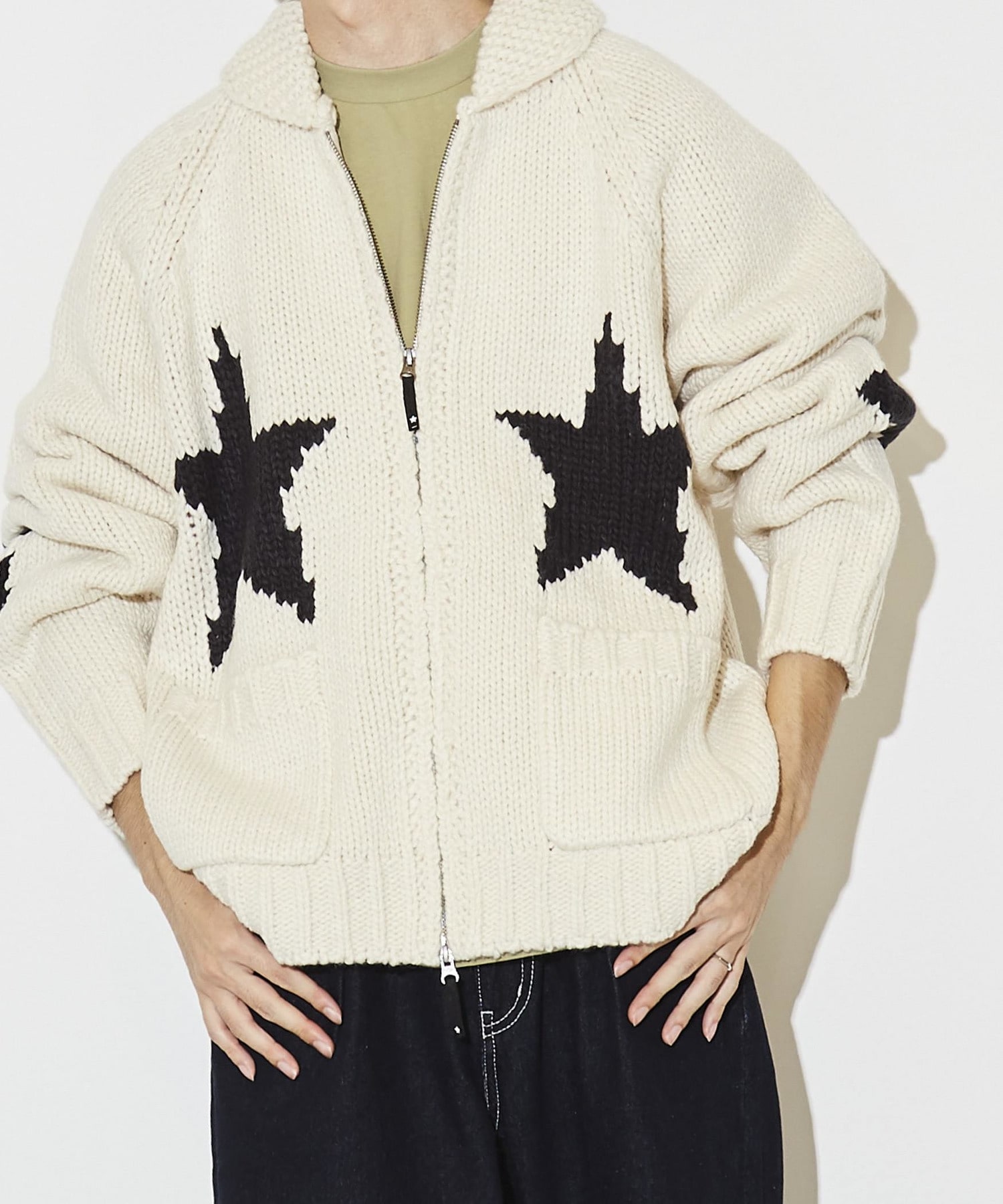 STAR★ LOWGAGE COWICHAN SWEATER