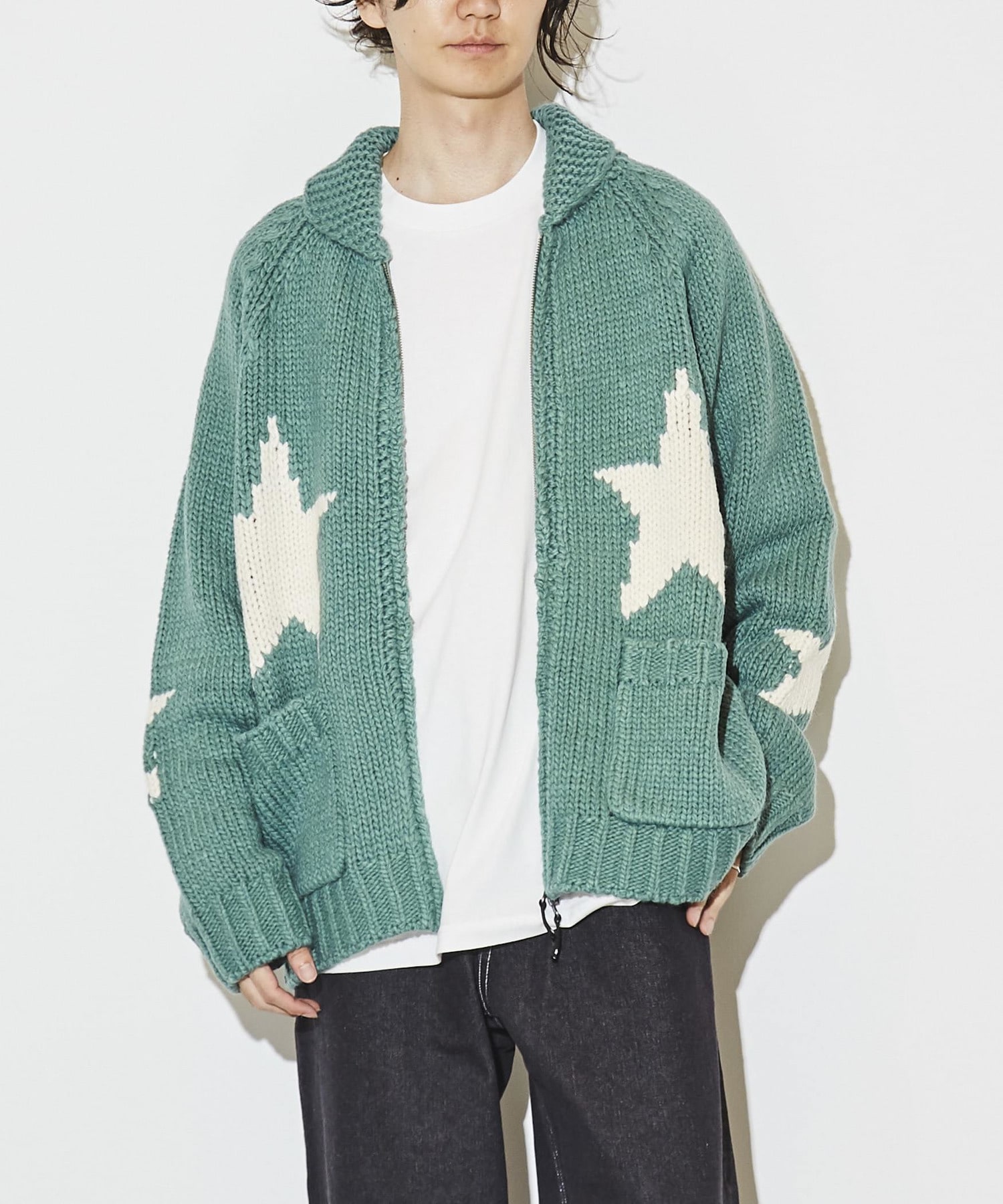 STAR★ LOWGAGE COWICHAN SWEATER