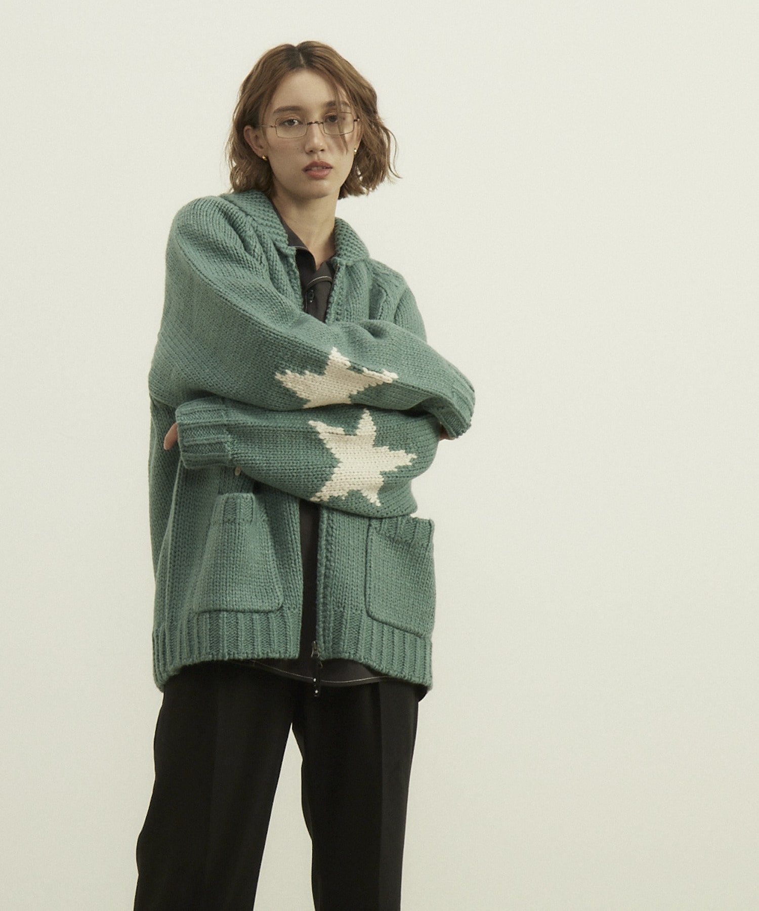 STAR★ LOWGAGE COWICHAN SWEATER