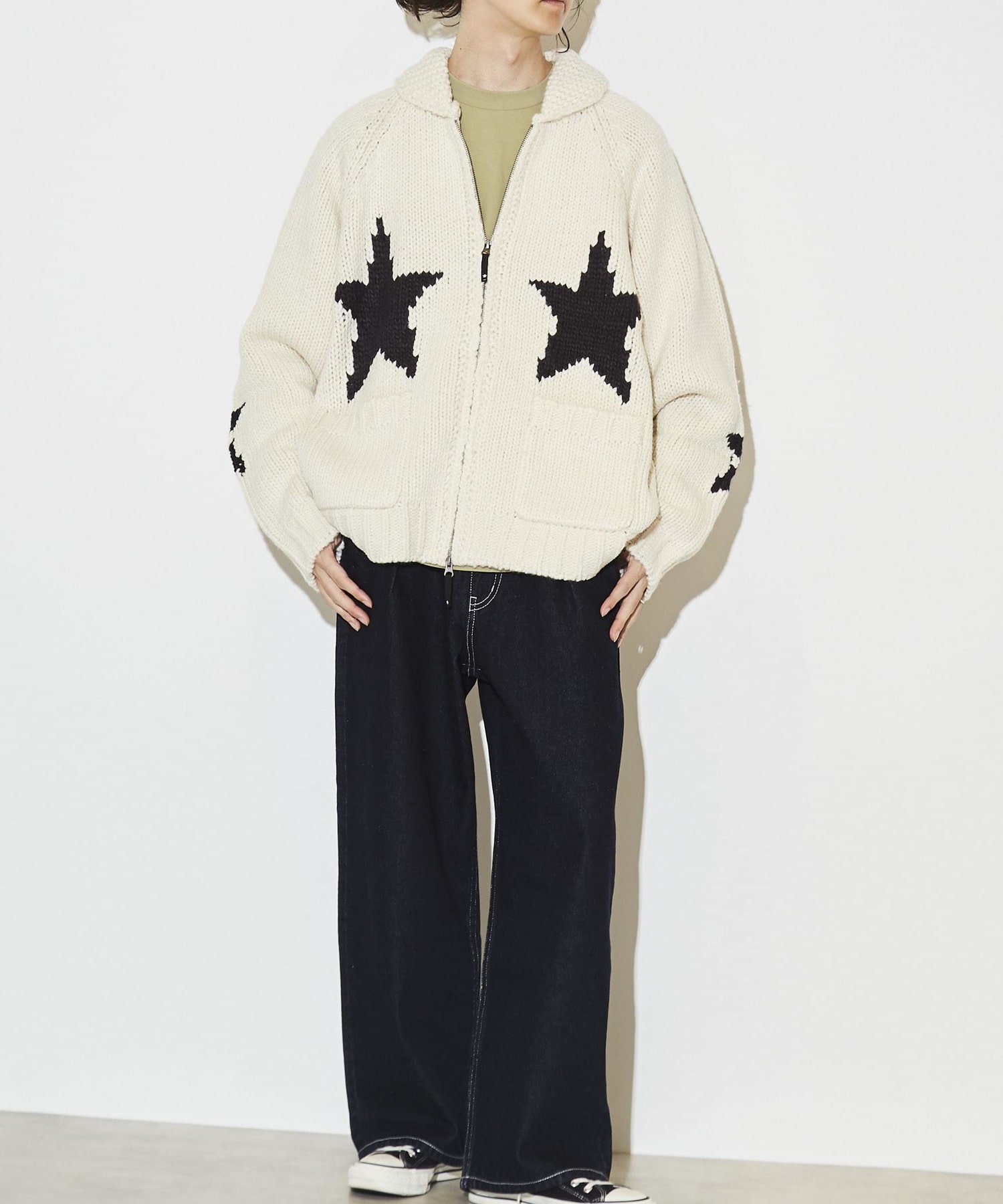 STAR★ LOWGAGE COWICHAN SWEATER